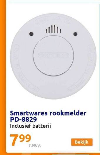 Action Smartwares rookmelder pd8829 aanbieding