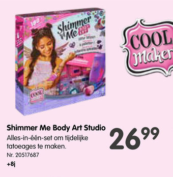 Fun Shimmer Me Body Art Studio aanbieding