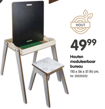 Fun Houten moduleerbaar bureau aanbieding