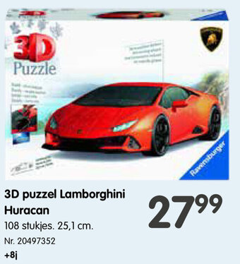 3D puzzel Lamborghini Huracan