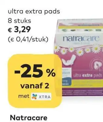 Bio Planet Natracare Ultra Extra Pads 8 Stuks aanbieding