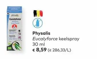 Bio Planet Physalis Eucalyforce Keelspray 30ml aanbieding