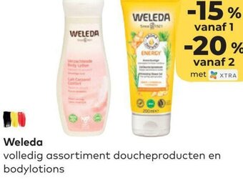 Bio Planet Weleda Volledig Assortiment Doucheproducten en Bodylotions aanbieding
