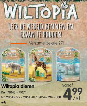 Fun Wiltopia dieren aanbieding