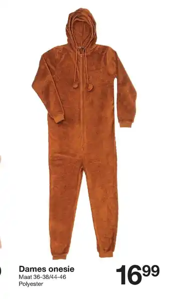 Zeeman Dames Onesie Maat 36-38/44-46 aanbieding