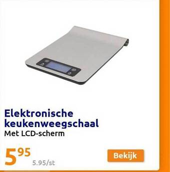 Action Elektronische keukenweegschaal aanbieding