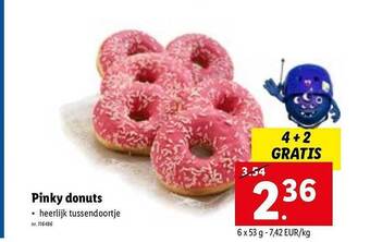 Lidl Pinky donuts aanbieding