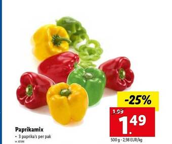 Lidl Paprikamix aanbieding
