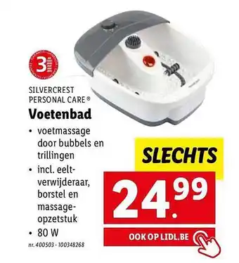 Lidl Silvercrest personal care voetenbad aanbieding