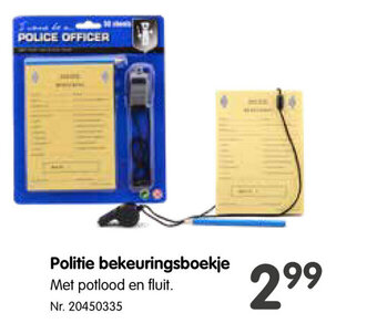 Politie bekeuringsboekje