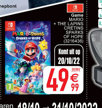 Cora Game Mario + The Lapins Cretins Sparks of Hope aanbieding