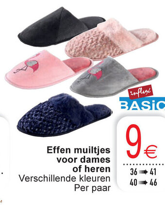 Effen Muiltjes Voor Dames of Heren