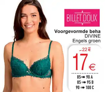 Cora Billet Doux Voorgevormde Beha Divine Engels Groen aanbieding