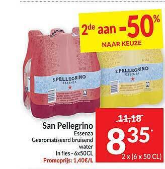 Intermarché San pellegrino essenza gearomatiseerd bruisend water aanbieding