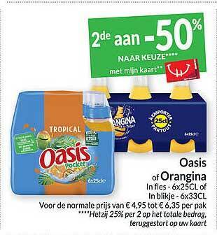 Intermarché Oasis of orangina aanbieding