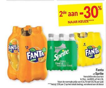 Intermarché Fanta of sprite aanbieding