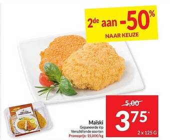 Intermarché Maïski gepaneerde kip aanbieding