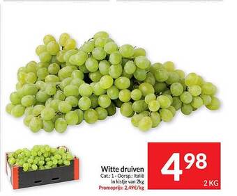 Intermarché Witte druiven aanbieding