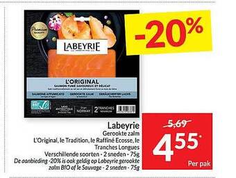 Intermarché Labeyrie gerookte zalm aanbieding