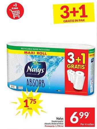 Intermarché Nalys keukenpapier aanbieding
