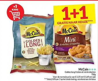 Intermarché Mccain golden long frieten of minikroketten aanbieding