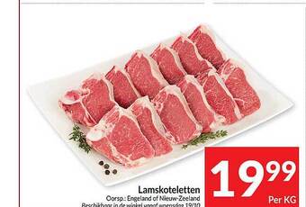 Intermarché Lamskoteletten aanbieding