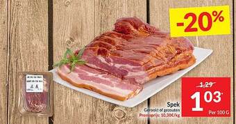 Intermarché Spek gerookt of gezouten aanbieding