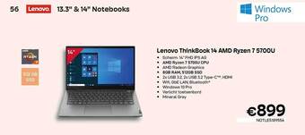 CompuDeals Lenovo thinkbook 14 amd ryzen 7 5700u aanbieding