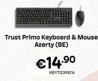 CompuDeals Trust primo keyboard & mouse azerty aanbieding