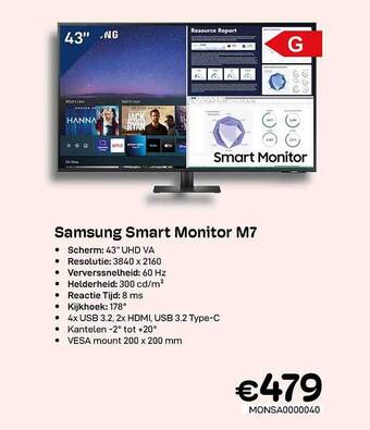 CompuDeals Samsung smart monitor m7 aanbieding