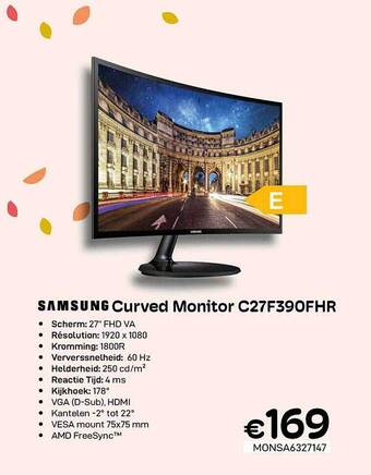 CompuDeals Samsung curved monitor aanbieding