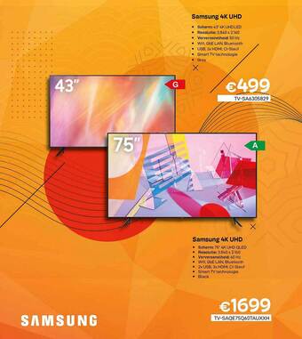 CompuDeals Samsung 4k uhd aanbieding