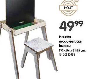 Fun Houten moduleerbaar bureau aanbieding