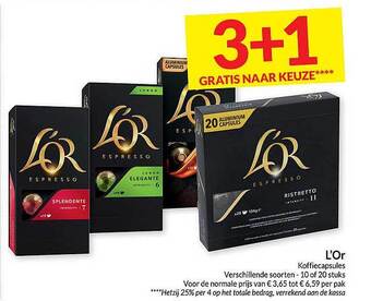 Intermarché L'or koffiecapsules aanbieding