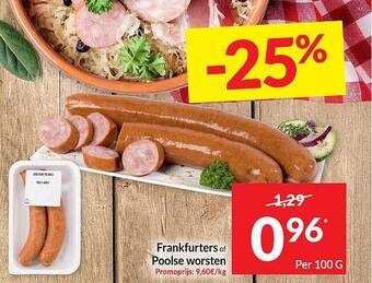 Intermarché Frankfurters of poolse worsten aanbieding