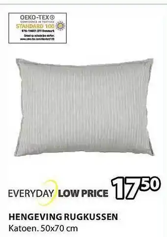 Jysk Hengeving rugkussen 50x70 cm aanbieding
