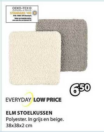 Jysk Elm stoelkussen aanbieding