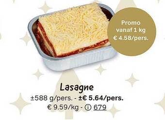 Bon Ap Lasagne aanbieding