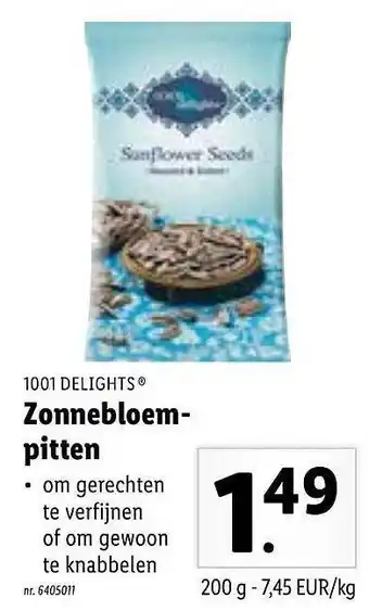 Lidl 1001 Delights Zonnebloem-pitten aanbieding