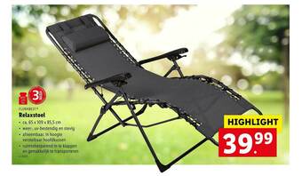 Lidl Florabest Relaxstoel aanbieding