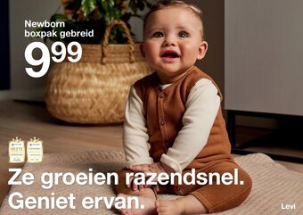 Zeeman Newborn boxpak gebreid aanbieding