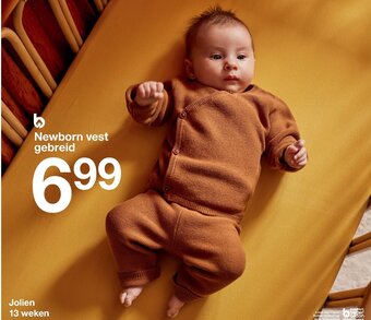 Zeeman Newborn vest gebreid aanbieding