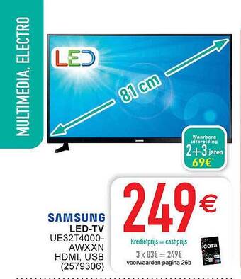 Cora Samsung ledtv aanbieding