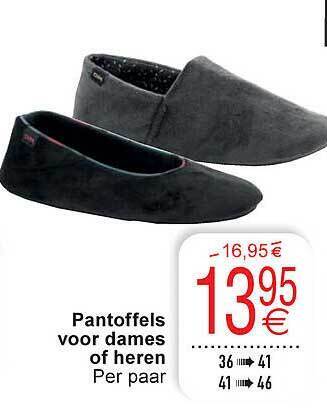 Cora Pantoffels voor dames of heren aanbieding