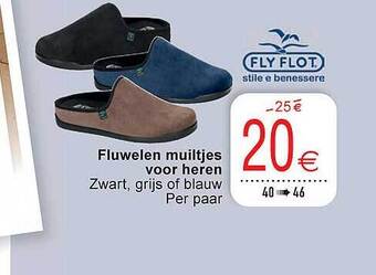 Cora Fluwelen muiltjes voor heren aanbieding