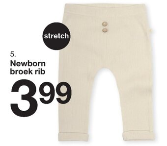 Zeeman Newborn broek rib aanbieding