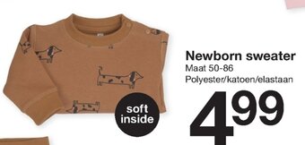 Zeeman Newborn sweater aanbieding