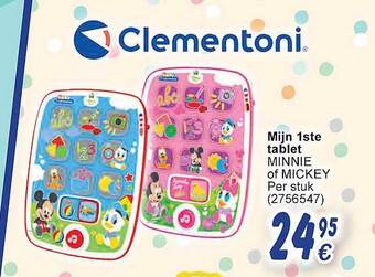 Cora Mijn 1ste tablet minnie of mickey aanbieding