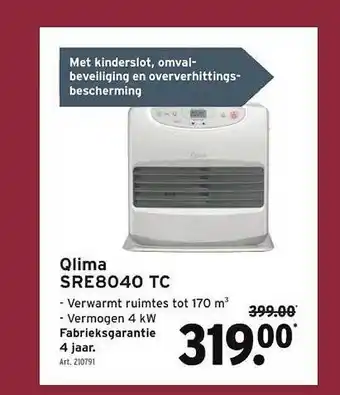 GAMMA Qlima sre8040 tc aanbieding
