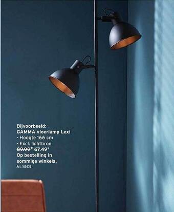 GAMMA Gamma vloerlamp lexi aanbieding
